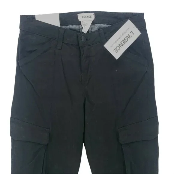 L’AGENCE MONTGOMERRY Skinny Cargo Pants Ankle Zip - Picture 3 of 11